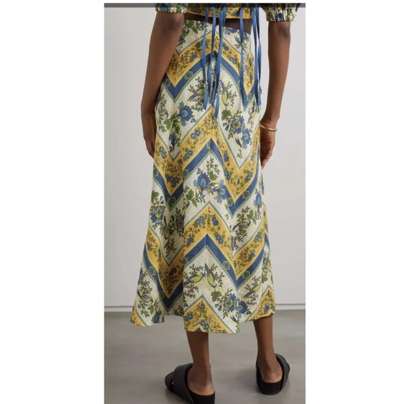 Alemais Maxi Linen Skirt Quinn size US 2 - Picture 3 of 14